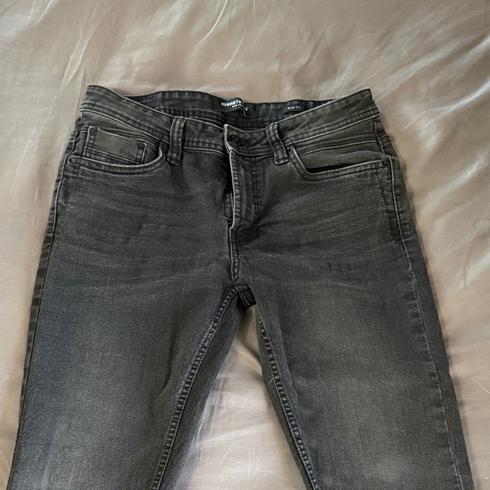 Kenneth Cole Slim Fit Black Denim Jeans